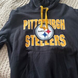 Team Apparel Pittsburgh Steelers Black and Yellow Hoodie